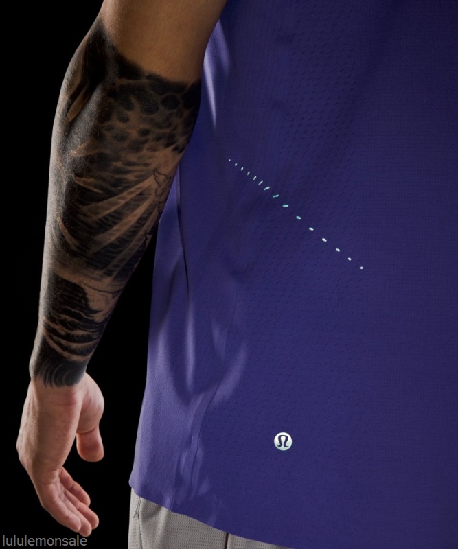 Lululemon Deutschland DELULU991 | Lululemon Deutschland Belastet Indigo Schnell Und Kostenlos Singlet